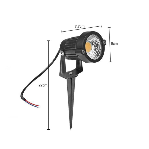 10Pcs 12V Led Waterproof Outdoor Garden Spotlights Landscape Light Flood Lights Cool White Landscape & Walkway Lights