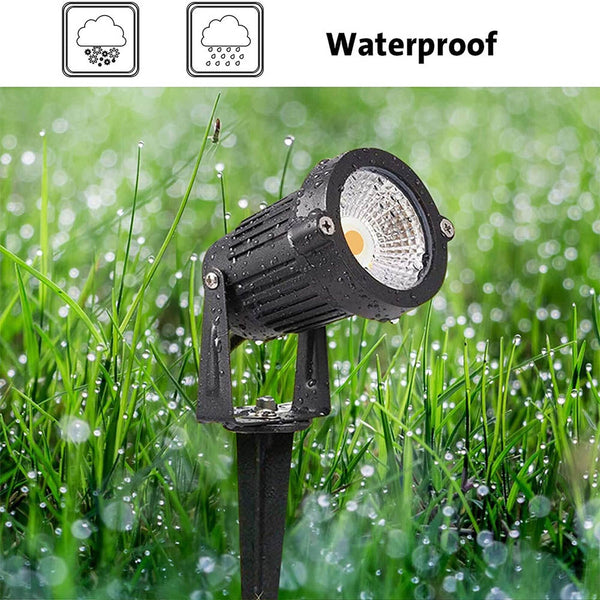 10Pcs 12V Led Waterproof Outdoor Garden Spotlights Landscape Light Flood Lights Cool White Landscape & Walkway Lights
