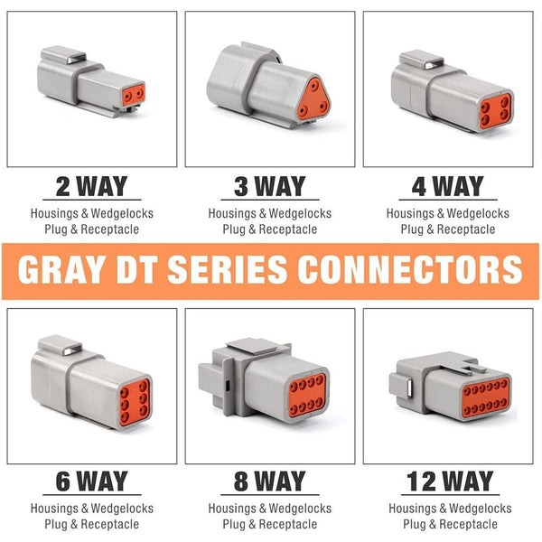 188Pcs Deutsch Dt Series Connector Assortment 2/3/4/6/8/12 Pin Pair Each Connectors Adapters & Parts