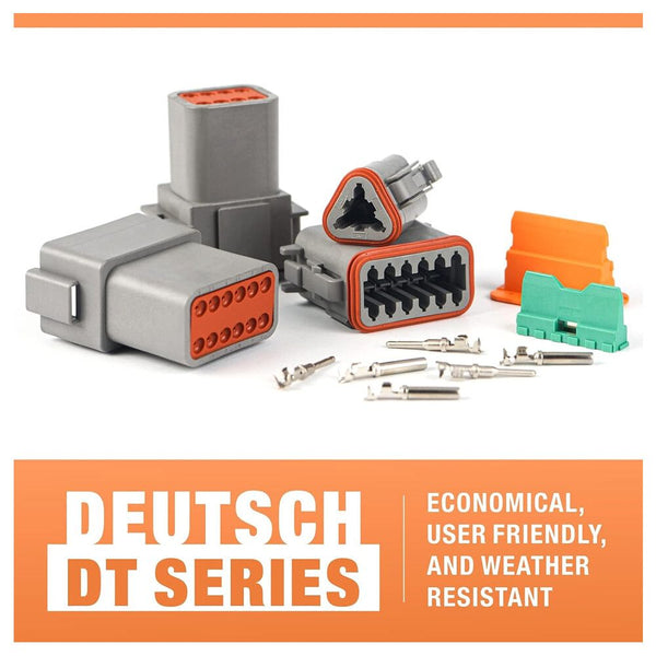 188Pcs Deutsch Dt Series Connector Assortment 2/3/4/6/8/12 Pin Pair Each Connectors Adapters & Parts