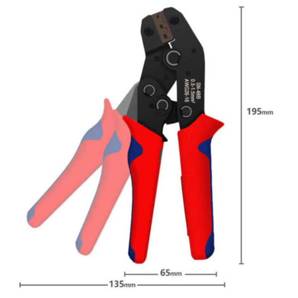 Assorted Waterproof Insulated Electrical Wiring Connectors Crimp Terminals Plier Hand Crimpers & Strippers
