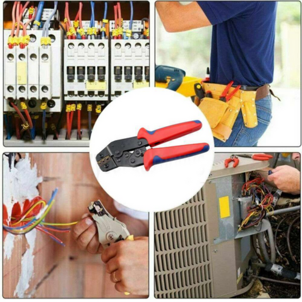 Assorted Waterproof Insulated Electrical Wiring Connectors Crimp Terminals Plier Hand Crimpers & Strippers