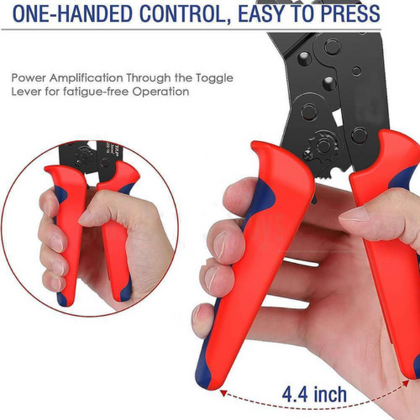 Assorted Waterproof Insulated Electrical Wiring Connectors Crimp Terminals Plier Hand Crimpers & Strippers