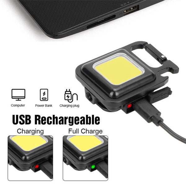 Mini Waterproof Rechargeable Led Light Usb Flashlight Lamp Torch Pocket Keychain Other Camp Lighting