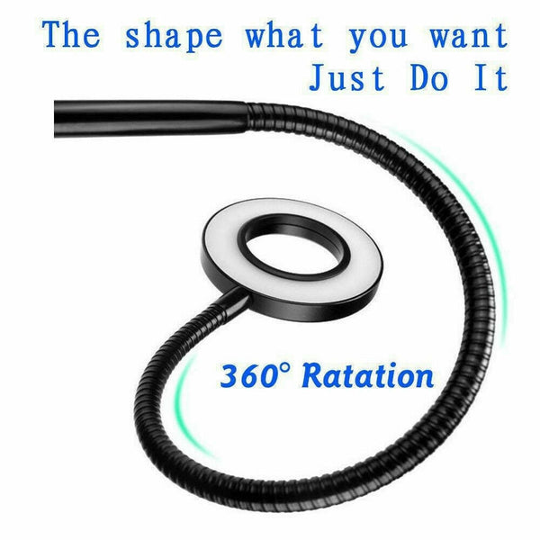 Led Selfie Ring Light With Cell Phone Holder Flexible Stand Live Stream Lamp Au Selfie Lights