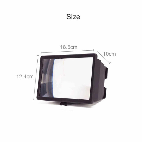 3D Mobile Phone Screen Magnifier 12" Hd Video Amplifier For Smartphone Stand Other Mobile Accessories