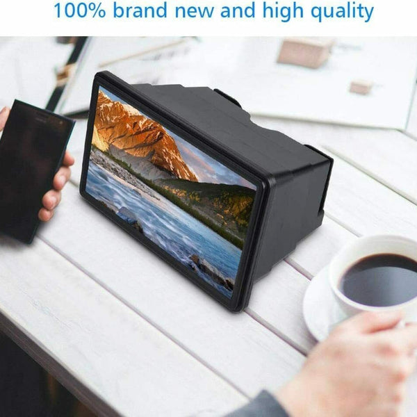3D Mobile Phone Screen Magnifier 12" Hd Video Amplifier For Smartphone Stand Other Mobile Accessories