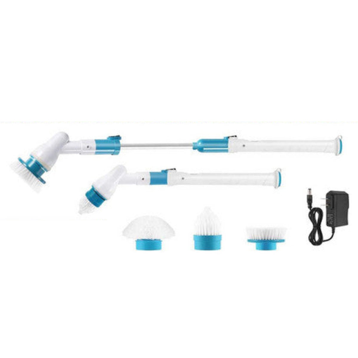 5Pcs Rechargeable Spin Scrubber Electric Turbo Cleaning Brush Cordless Kit Mops Brooms & Scrubbers