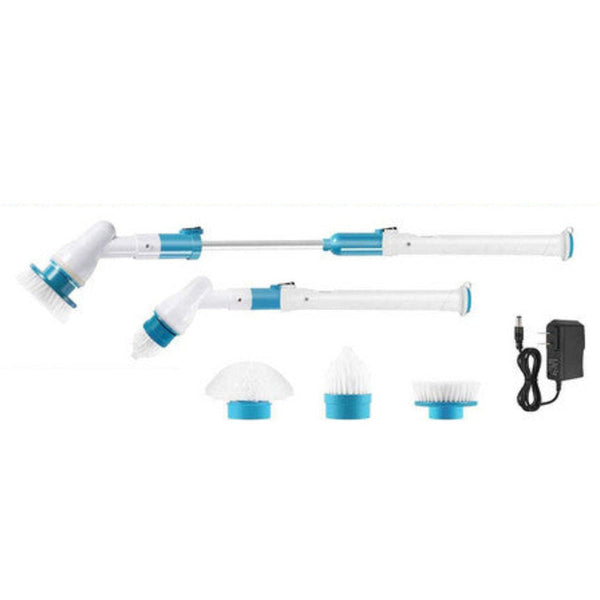 5Pcs Rechargeable Spin Scrubber Electric Turbo Cleaning Brush Cordless Kit Mops Brooms & Scrubbers