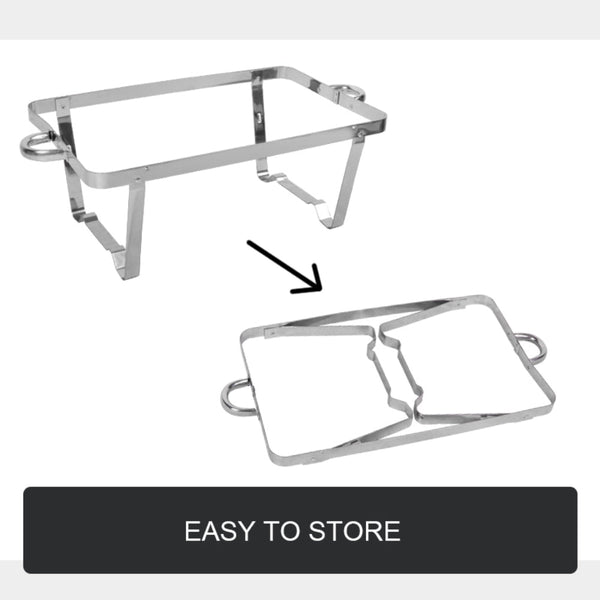 9L Chafing Dish Set Buffet Pan Bain Marie Bow Stainless Steel Food Warmer Countertop Food Warmers