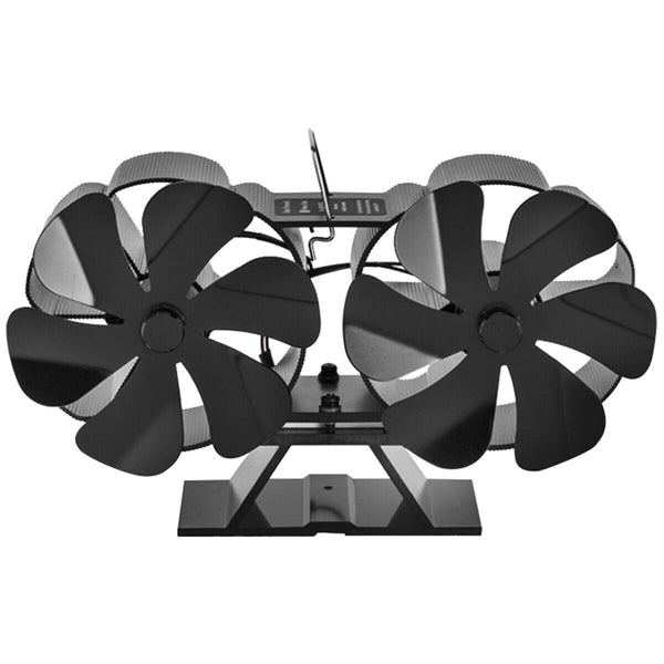 12 Blade Fan Heat Self Powered Wood Stove Top Eco Other Lighting & Fans