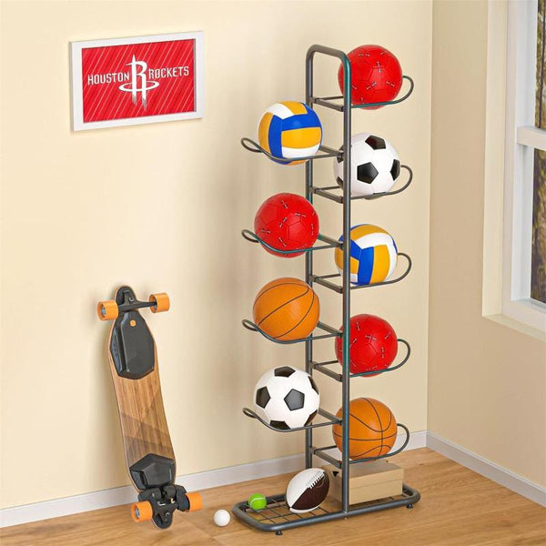 Basketball Soccer Storage Rack Sport Ball Organizer Holder Display Stand Ball Racks