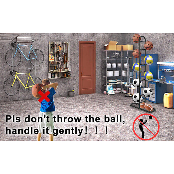 Basketball Soccer Storage Rack Sport Ball Organizer Holder Display Stand Ball Racks
