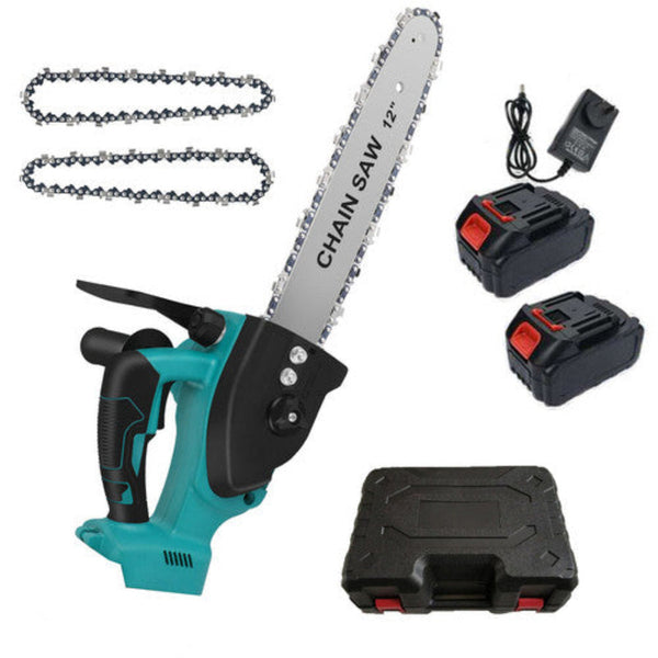12"Inch Cordless Electric Chainsaw + Battery Brushless Wood Cutter Saw Chainsaws