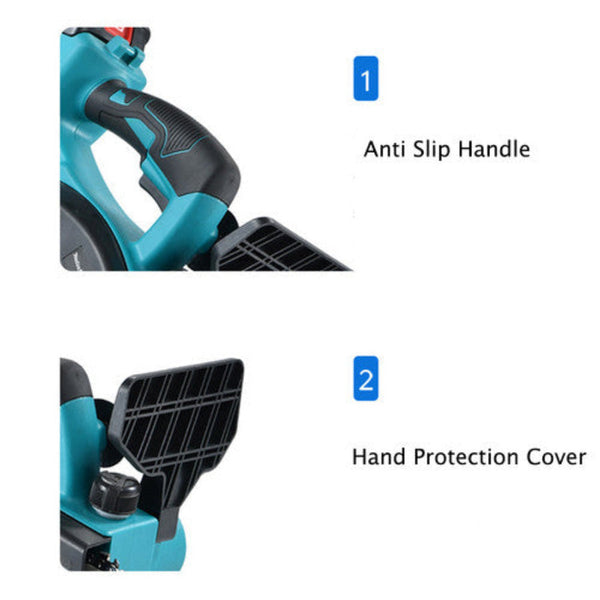12"Inch Cordless Electric Chainsaw + Battery Brushless Wood Cutter Saw Chainsaws