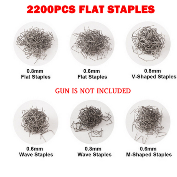 Other Welding Equipment 2200Pcs Plastic Welder Garage Tool Hot Staple Staplers Bumper Repair Welding Kit