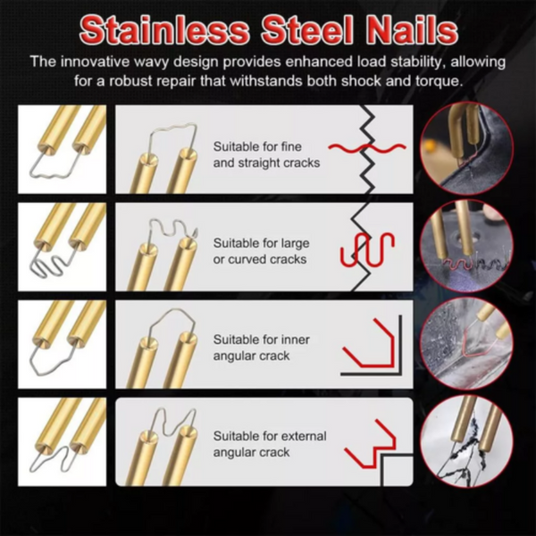 200W Plastic Welder Garage Tool Hot Staplers Cracke Bumper Repair Machine Other Welding Equipment