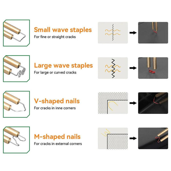 Cordless Plastic Welder Hot Stapler Bumper Repair Welding Machine +400 Staples Other Welding Equipment