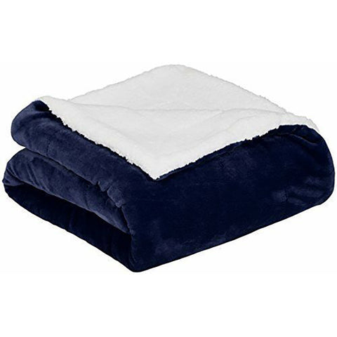 Double Side Flannel Heated Electric Throw Rug Blanket Fast Heating Warm Washable Blue Electric Blankets