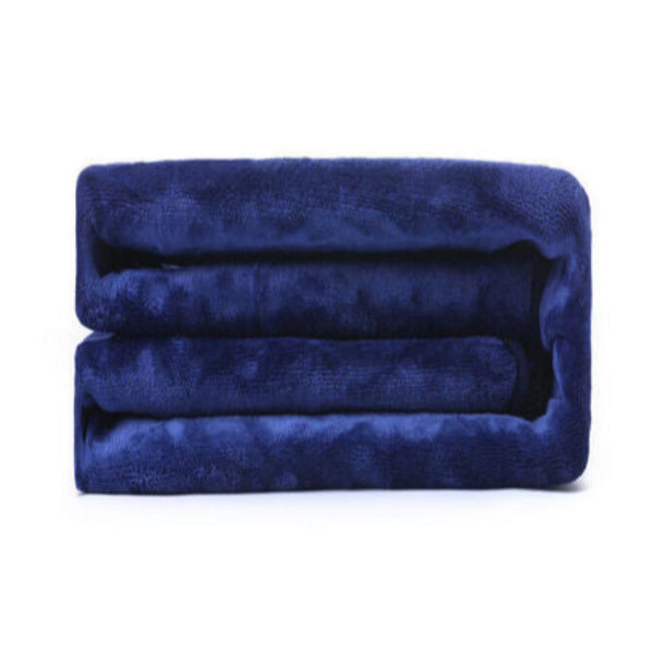 Double Side Flannel Heated Electric Throw Rug Blanket Fast Heating Warm Washable Blue Electric Blankets