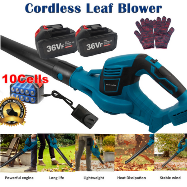Cordless Garden Leaf Dust Blower Handheld For Makita With 2Battery & Charger 36V Leaf Blowers