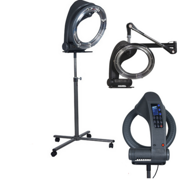 New Standing Hair Dryer Accelerator Colour 360 Rotating Halo Rolling Salon Equipment Hair Dryers