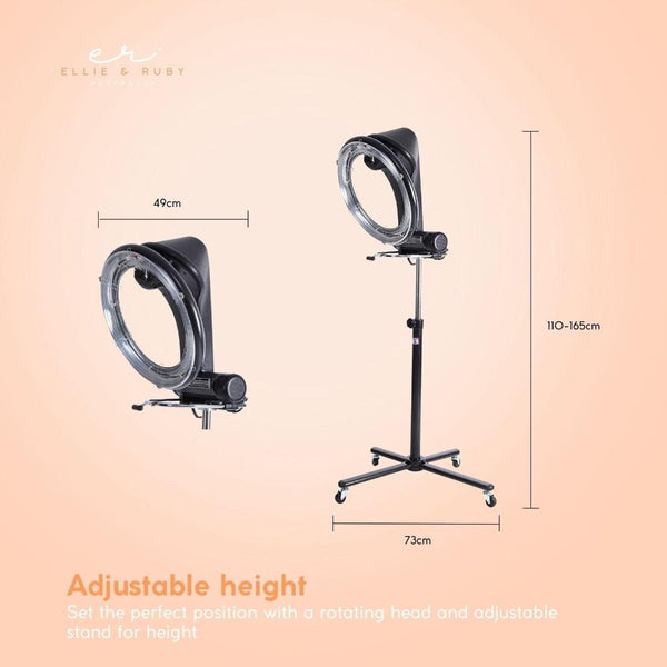 New Standing Hair Dryer Accelerator Colour 360 Rotating Halo Rolling Salon Equipment Hair Dryers