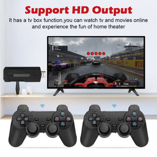 40000+ Hd Hdmi Pre Loaded Retro Video Game Stick Console +2 Wireless Controller Video Game Consoles