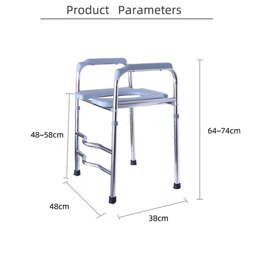 Upgrade Raised Toilet Seat 19.3" 25.2" 150Kg Universal Riser For Elderly Toilest Seats