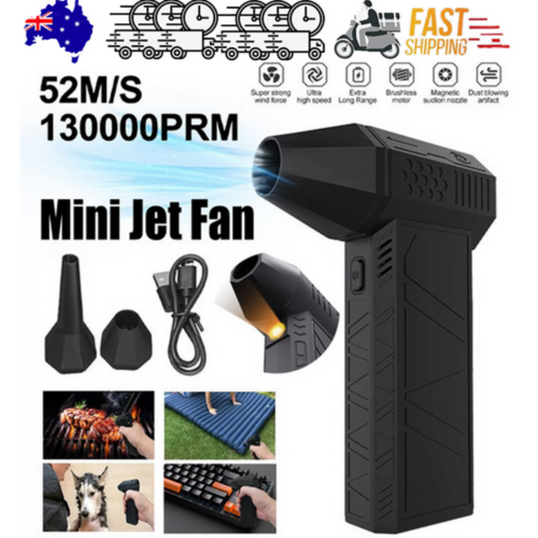 130000 Rpm Powered Mini Jet Fan Dry Blower Turbo Multifunctional Portable Fans