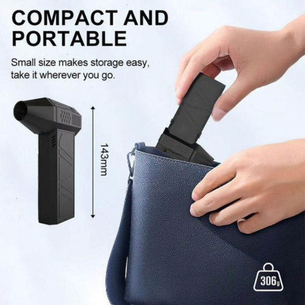 130000 Rpm Powered Mini Jet Fan Dry Blower Turbo Multifunctional Portable Fans