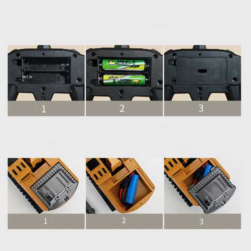 1:24 Rc Digger Remote Control Excavator Construction Truck Vehicle Toys 6Ch Activity Toys