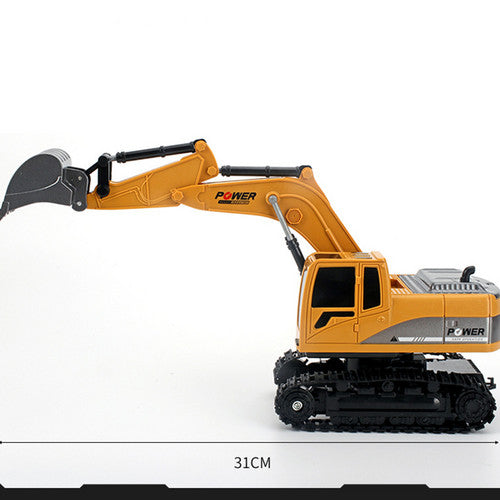 1:24 Rc Digger Remote Control Excavator Construction Truck Vehicle Toys 6Ch Activity Toys