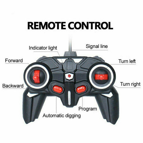 1:24 Rc Digger Remote Control Excavator Construction Truck Vehicle Toys 6Ch Activity Toys