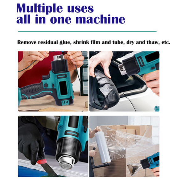 2200W Cordless Heat Gun Hot Air Temperature 300~580 Degree Celsius For Makita 18V Battery Heat Guns