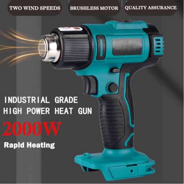 2000W Electric Hot Air Heat Gun With Nozzles Cordless Handheld For Makita 18V Au Heat Guns