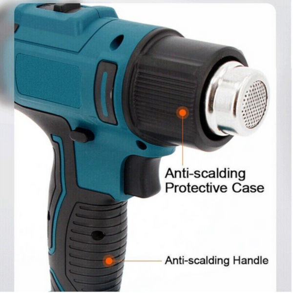 2000W Electric Hot Air Heat Gun With Nozzles Cordless Handheld For Makita 18V Au Heat Guns