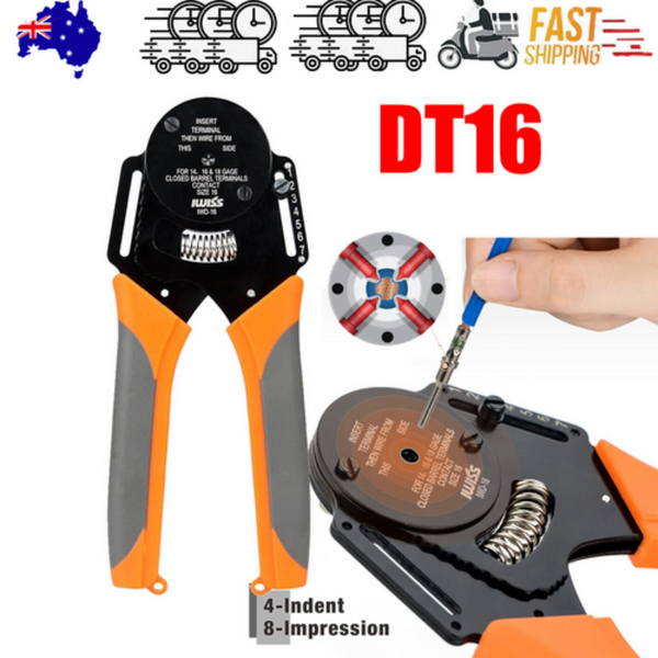 Dt16 Crimper 4 Way Indent8 Impression Icrimp Closed Barrel Type Deutsch Other Auto Tools & Supplies