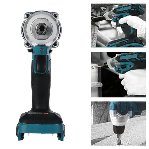 Cordless Electric Impact Wrench Brushless Rattle Gun 1/2" Driver +Large Battery Impact Wrenches