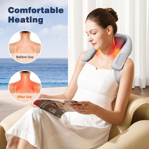 For Neck And Shoulder With Heat Goletsure Pain Relief Deep 5D Kneading Massagers