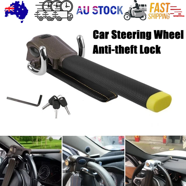Car Steering Wheel Anti Theft Lock Foldable Security T Lock Locks & Security