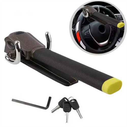 Car Steering Wheel Anti Theft Lock Foldable Security T Lock Locks & Security