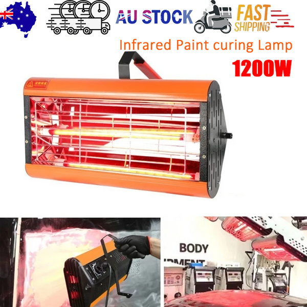 1200W Shortwave Infrared Paint Curing Lamp Spray Painting Solary Baking Dryer Other Automotive Care Supplies