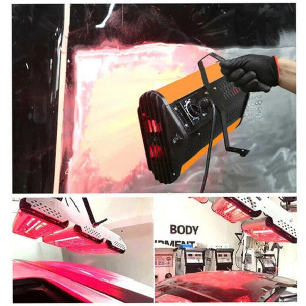 1200W Shortwave Infrared Paint Curing Lamp Spray Painting Solary Baking Dryer Other Automotive Care Supplies