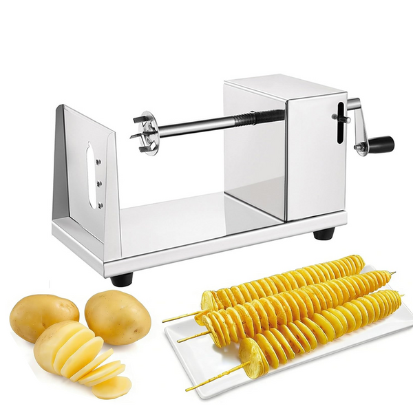 Potato Twister Tornado Slicer Cutter Stainless Steel Vegetable Spiral Machine Peelers & Slicers
