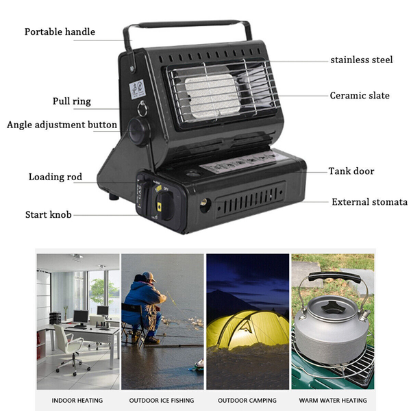 Camping Gas Heat Er Outdoor Heating Stove Baking Warmer Au Black Camping Stoves