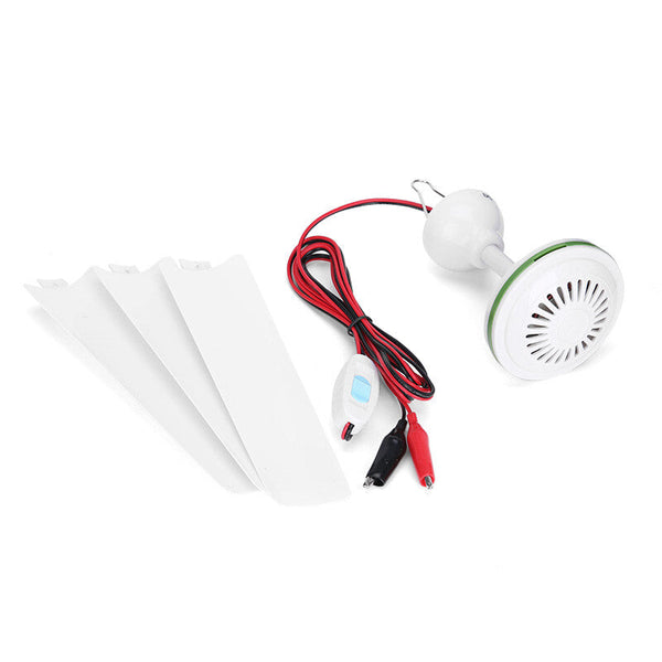 12V Ceiling Fan Portable Solar Power 3 Blade 0.7Amp Caravan Camping Outdoor Caravan Parts Accessories