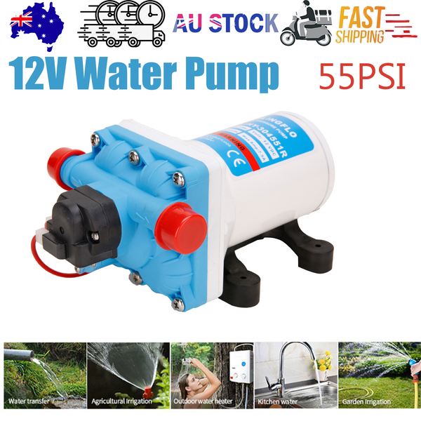 11.3Lpm 55Psi 12V Water Pump For Caravan Motorhome Camper Trailer Boat Rv Water Pumps