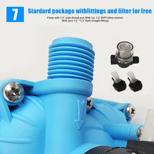 11.3Lpm 55Psi 12V Water Pump For Caravan Motorhome Camper Trailer Boat Rv Water Pumps