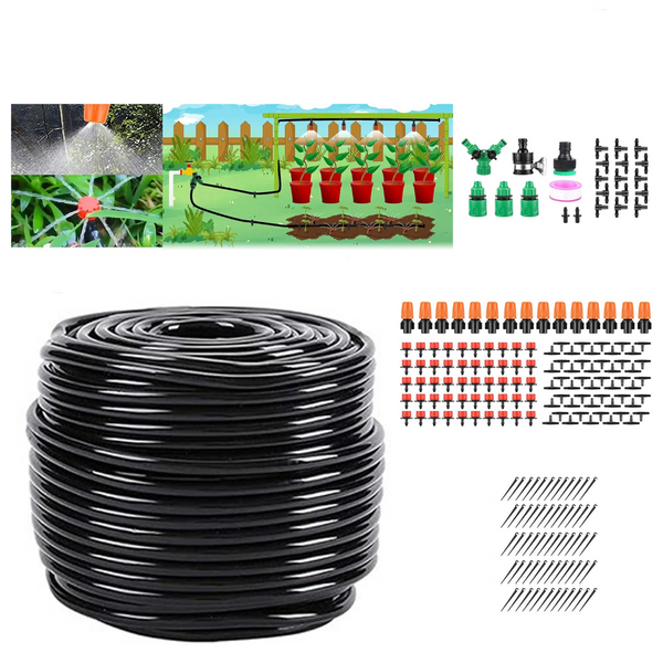 201X 50M Hose Garden Irrigation System Greenhouse Plant Watering Diy Micro Drip Complete Drip Irrigation Kits